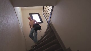 The cute boy was fucked by a big dick of stepdad