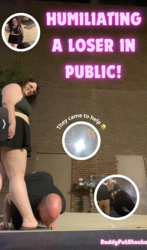 Humiliating A Loser In Public