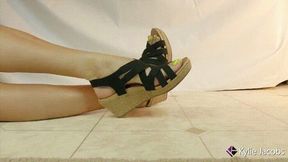 Wedge Sandals Side View Shoeplay - Kylie Jacobsx - WMV 1080p HD