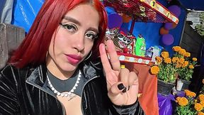 Redhead latina stands on all fours for a vigorous anal in POV