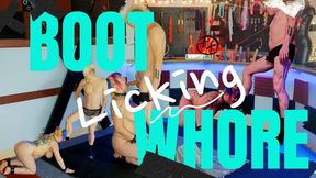 Boot Licking Whore Face Fucked