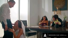 MODERN DAY SINS Groom FREE USES Hot Bride Gizelle Blanco In Front Of Their Witnesses