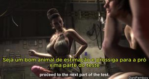 Resident Evil 2 Busty Shemale with Giant Cock Fucks Girl