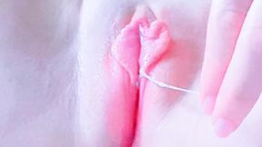 Virgin pussy solo masturbation squirting