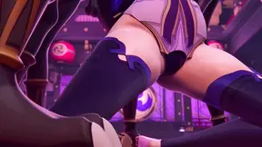 Gangbang with Raiden Shogun and Hilichurl in Genshin Impact