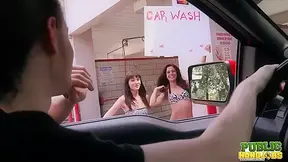 Desperate for Spring Break Cash Chloe Sky Has Car Wash Idea - Public Handjobs