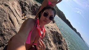 maya hyuga curtindo com as amigas safadas na praia do eden em guaruja