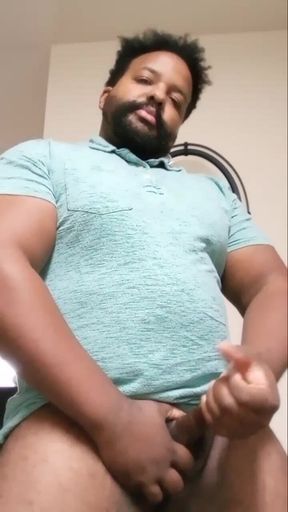 Black Step Dad Teases You with His Cock