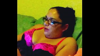 TgMia in sexy lingerie smoking before sucking off neighbor