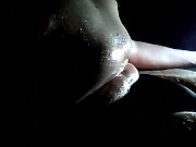 Belly Rolling in Ambient Lighting with Baby Oil