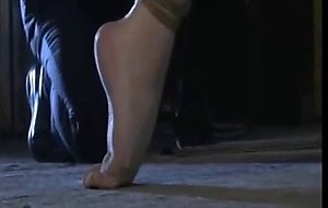 Japanese tied up slut gets spanked