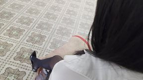 Whipping fun with our slave by Goddess Kalinda and Princess Nicolle