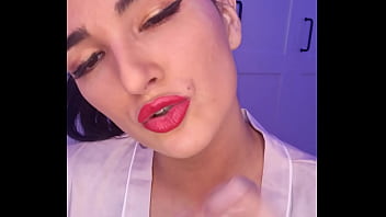 Sucking and masturbate the dildo thinking is your cock -CLAUDIA BAVEL-