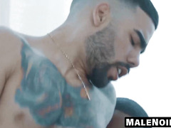 MaleNoir.com - Muscled DeAngelo drowns my butt in ecstasy