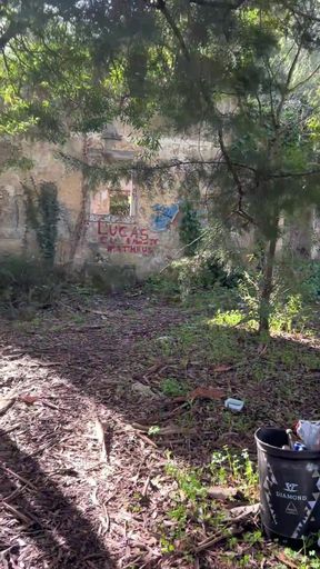 Hiker Bro Shoots Load in Abandoned Building