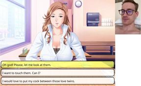 First Date Sex Game - Gameplay Blowjob in the car on the first date