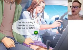 First Date Sex Game - Gameplay Blowjob in the car on the first date