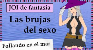 Spanish JOI Tu ama te rescata y te folla para salvarte. JOI roleplay con una bruja.
