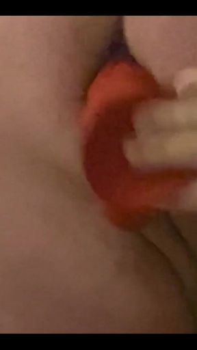 Watch My Fuck My Ass with My Favourite Red Dildo