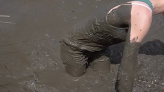 Madalynn Raye's first mud and stuck