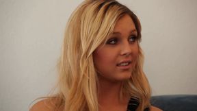 One hot redhead and a hot blonde decide to try lesbian sex