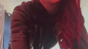 PVC outfit and my favourite dildo