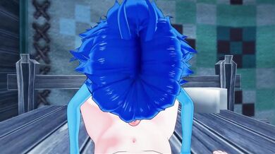 Lapis crushes your stomach in doggy POV cumshot