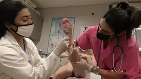 Doctor and Nurse Tease Patient in Thorough Exam