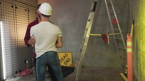 Construction Worker Pounds Twink Senseless On Job Site - Kyle Brant, Alpha Wolfe
