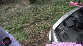 Curvy German blonde fucks with car salesman