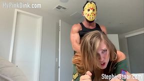 Johnny Castle's Slave Girl GAGGED and BOUND in Halloween Cosplay