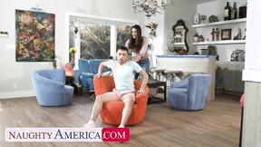 ”NaughtyAmerica: Titty Milf Abby Somers Rides Son's Friend On Her New Chair”