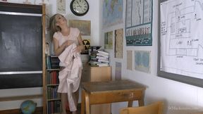 Miss Brooks Strips When She Falls *** to a Prank