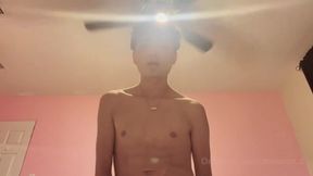 Latino twink's first anal cumshot destroyed by horny angels