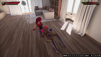 Ruby The K Kitten VS Boomer (Naked Fighter 3D)