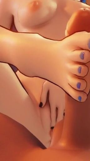Cocogoat Ganyu From Genshin Impact Seduces You and Gives an Amazing Footjob 60 Fps - Relaxing Beat