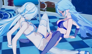 Genshin Impact x Honkai Star Rail : FURINA X ROBIN [ LESBIAN YURI SEX ]