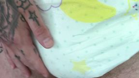 Diaper Boy has accident and thinks hes done and wets some more