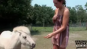 Spring Break College Chick on a Public Nudity Scavenger Hunt - SpringbreakLife