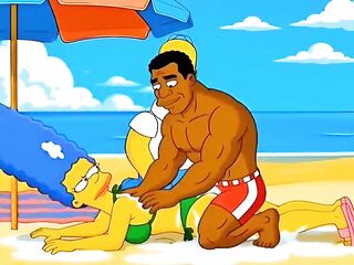 Beach Whore. Married Housewife Gets Banged On The Beach. Toon Parody. Compilation. Most excellent Toon.