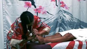 sexy busty masseur gives oiled erotic massage for nick moreno and happy end with passionate sex
