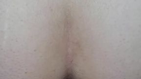 Bouncing my ass on his uncut cock