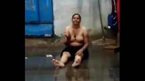 Nude seema in rain