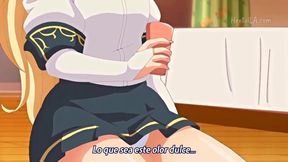 Enjo Kouhai Capitulo 4 Sub Español goes wild with double penetration & footjob