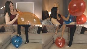33 Balloons Pop and Play - 17 Inch Crystal Balloons - REMASTERED - Kylie Jacobs - MP4 1080p HD