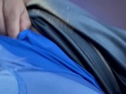 Trans Guy, FTM, Jerking off at Red Lights, Stripping