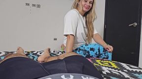 Stepmom's Best Friend Has Big Tits and Shows Them to Me so I Can Fuck Her