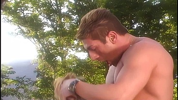 Shyla Stylez Gives Outdoor Handjob and Blowjob to John West