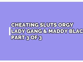 Squirting Hotwife Maddy Ebony & Lady Gang Out Of Control Creampie Fuckfest – Amoral Live 4k