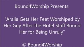 Aralia Gets Foot Worship While Bound on Vacation - HD